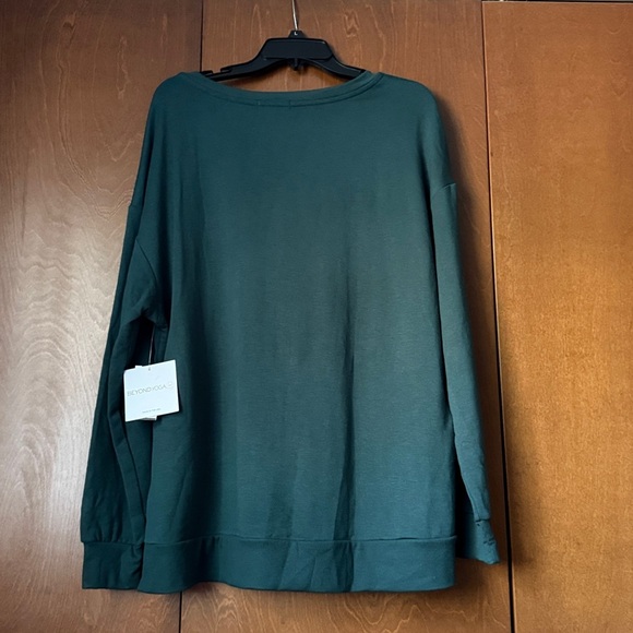 Beyond Yoga Off Duty Pullover in Medium Green NWT Sz Lg. Bloomingdale’s Ret $108 - Picture 4 of 11